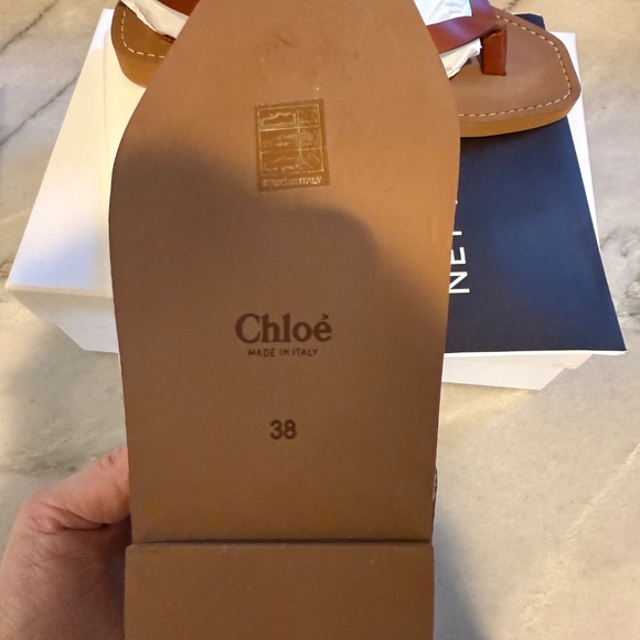 NIB Chloe Woody Thong Sandals - Picture 3 of 5